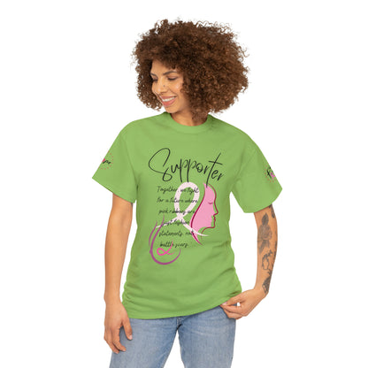 Breast Cancer supporter Unisex Heavy Cotton Tee