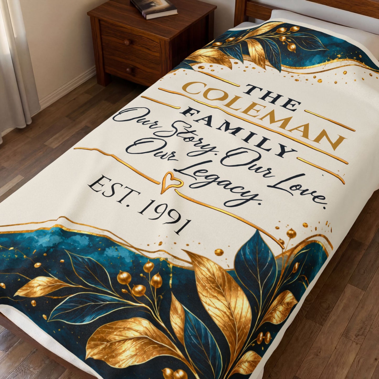 Personalized Family Keepsake Blanket – Our Story, Our Love, Our Legacy