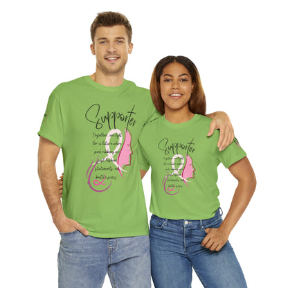 Breast Cancer supporter Unisex Heavy Cotton Tee