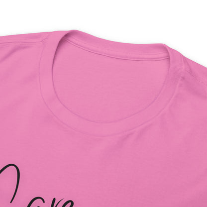 Caregiver Breast Cancer Awareness Unisex Heavy Cotton Tee