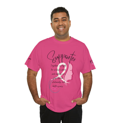 Breast Cancer supporter Unisex Heavy Cotton Tee