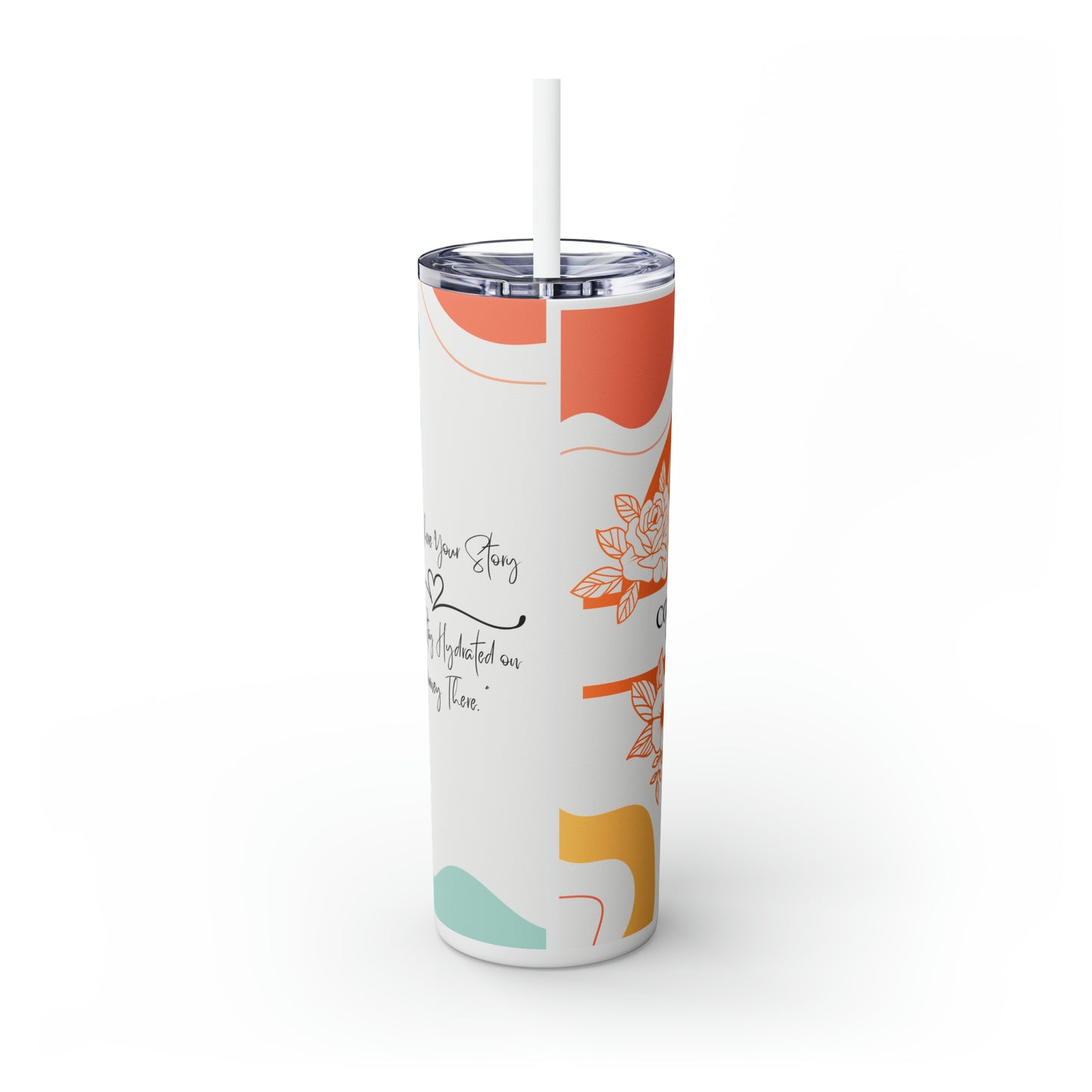 Personalized Skinny Tumbler with Straw, 20oz