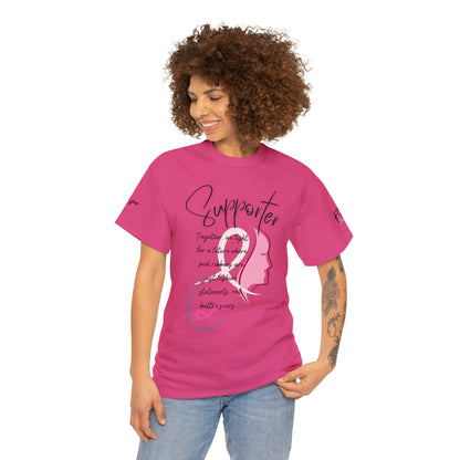 Breast Cancer supporter Unisex Heavy Cotton Tee