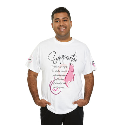 Breast Cancer supporter Unisex Heavy Cotton Tee