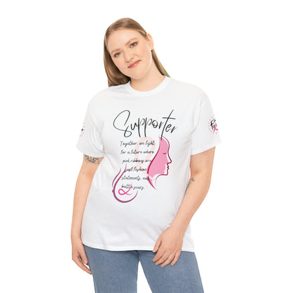 Breast Cancer supporter Unisex Heavy Cotton Tee