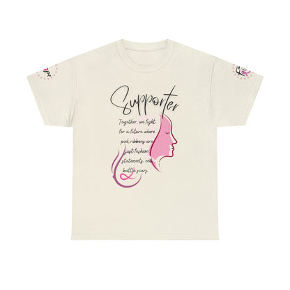 Breast Cancer supporter Unisex Heavy Cotton Tee