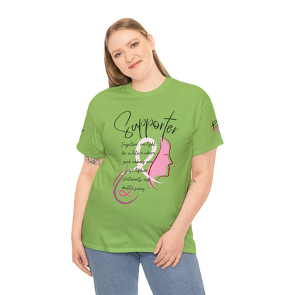 Breast Cancer supporter Unisex Heavy Cotton Tee