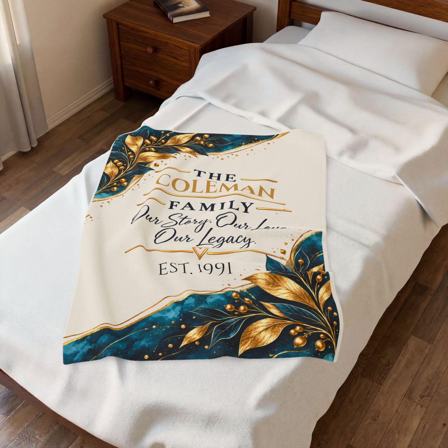 Personalized Family Keepsake Blanket – Our Story, Our Love, Our Legacy