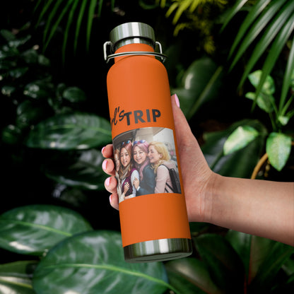 "Girl's Trip" Copper Vacuum Insulated Bottle, 22oz