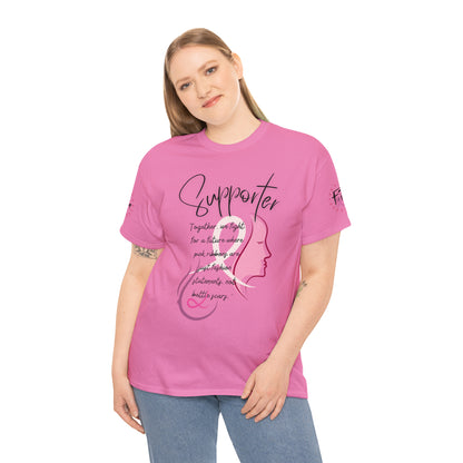 Breast Cancer supporter Unisex Heavy Cotton Tee