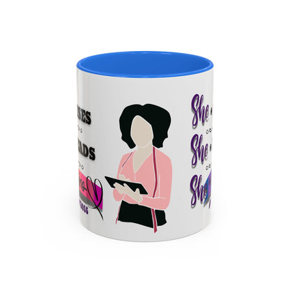 Empowering Lady Boss Mug - Colorful 11oz & 15oz Coffee Cup