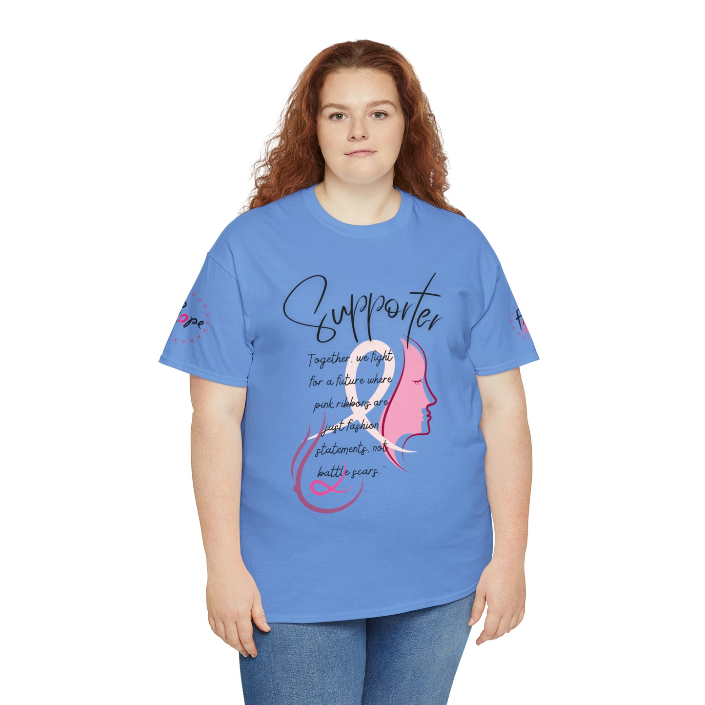 Breast Cancer supporter Unisex Heavy Cotton Tee