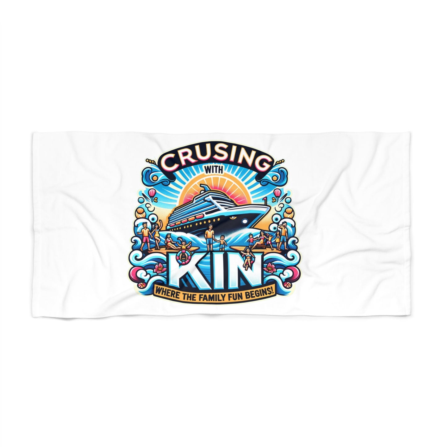 Family Cruise Beach Towel