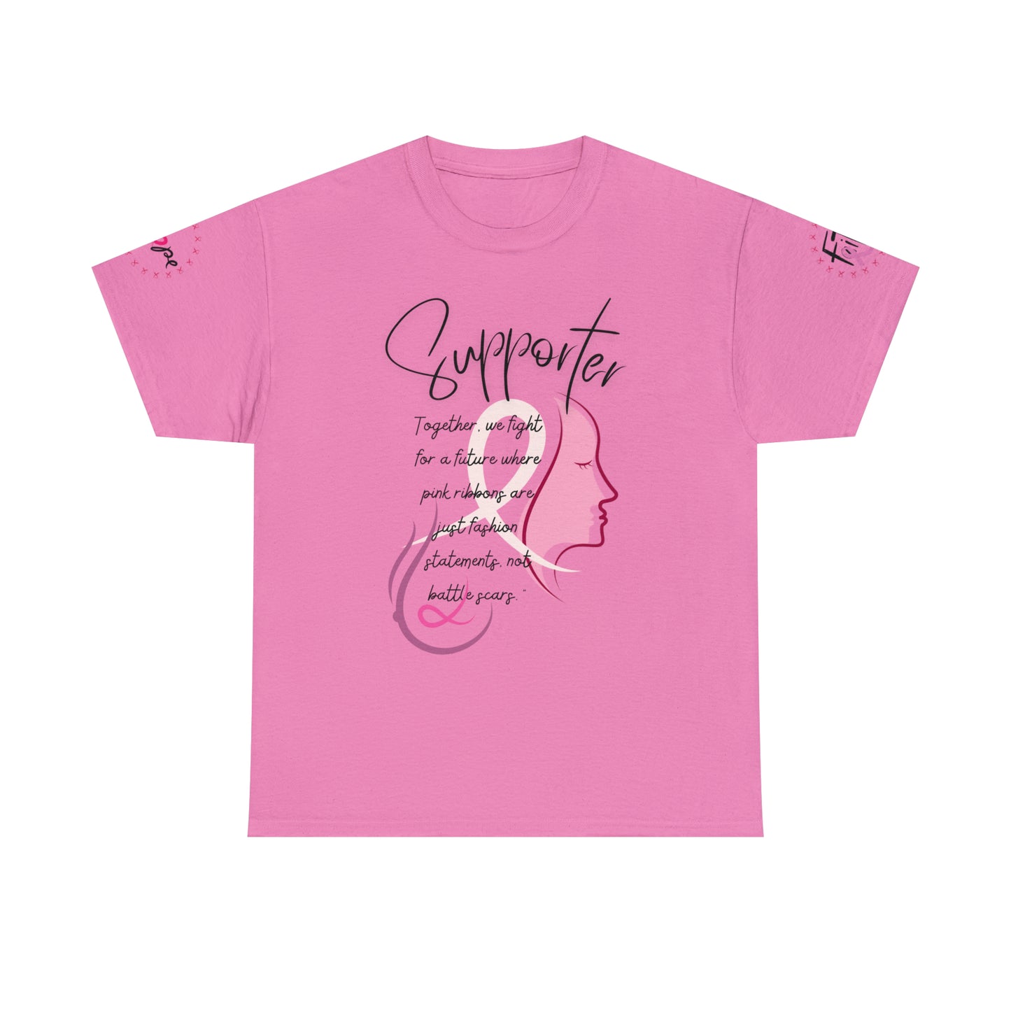 Breast Cancer supporter Unisex Heavy Cotton Tee