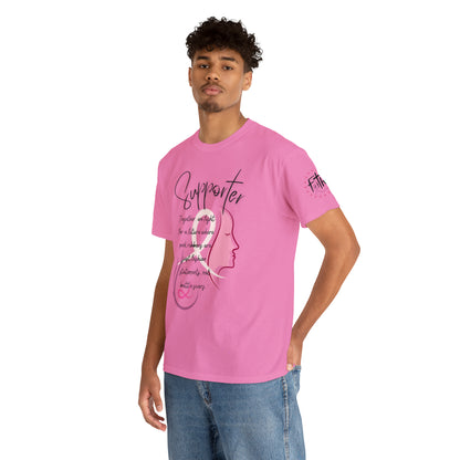 Breast Cancer supporter Unisex Heavy Cotton Tee