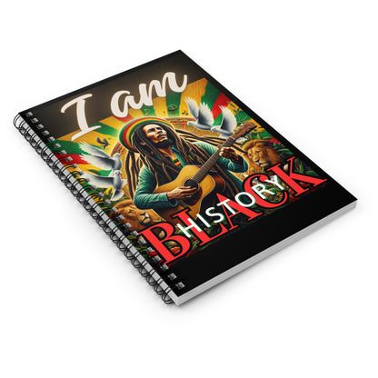 I am Black History, Spiral Notebook - Ruled Line