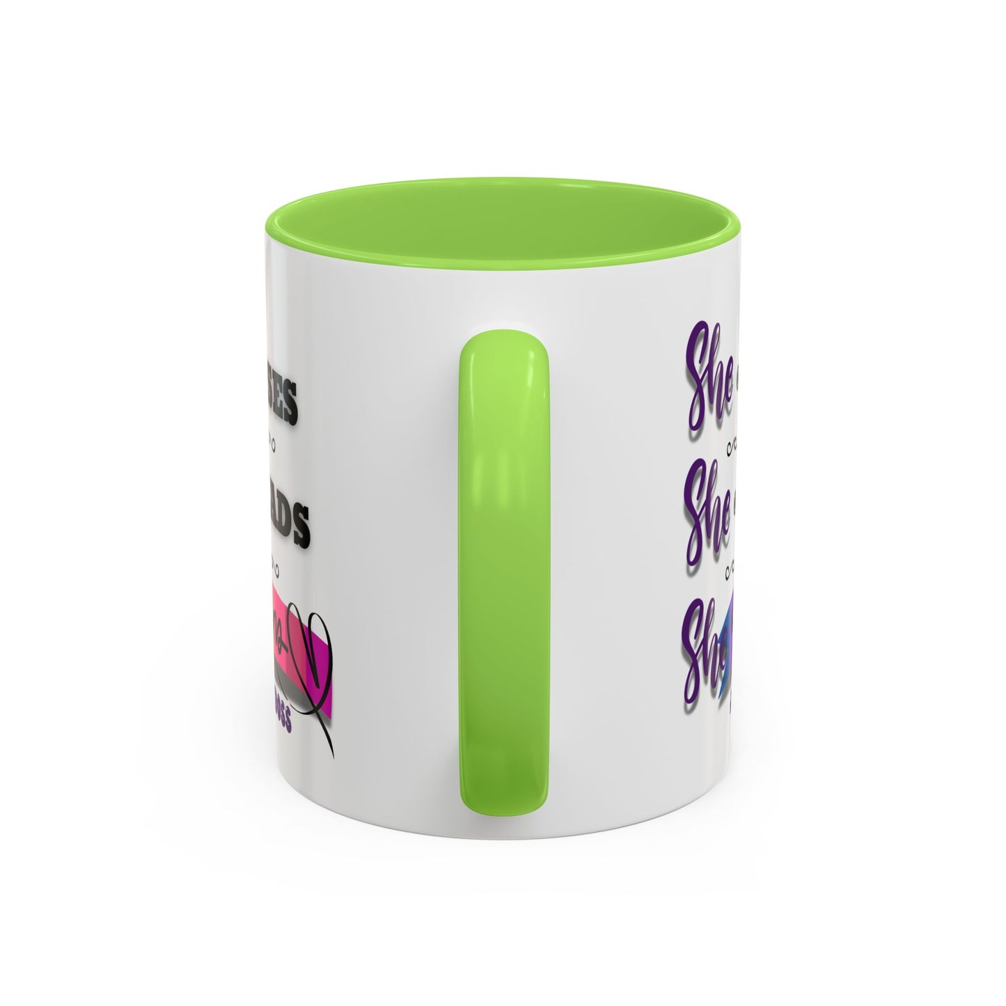 Empowering Lady Boss Mug - Colorful 11oz & 15oz Coffee Cup