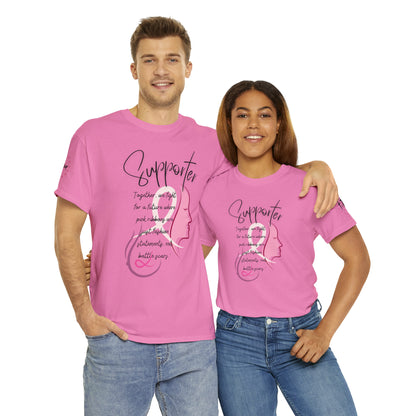 Breast Cancer supporter Unisex Heavy Cotton Tee