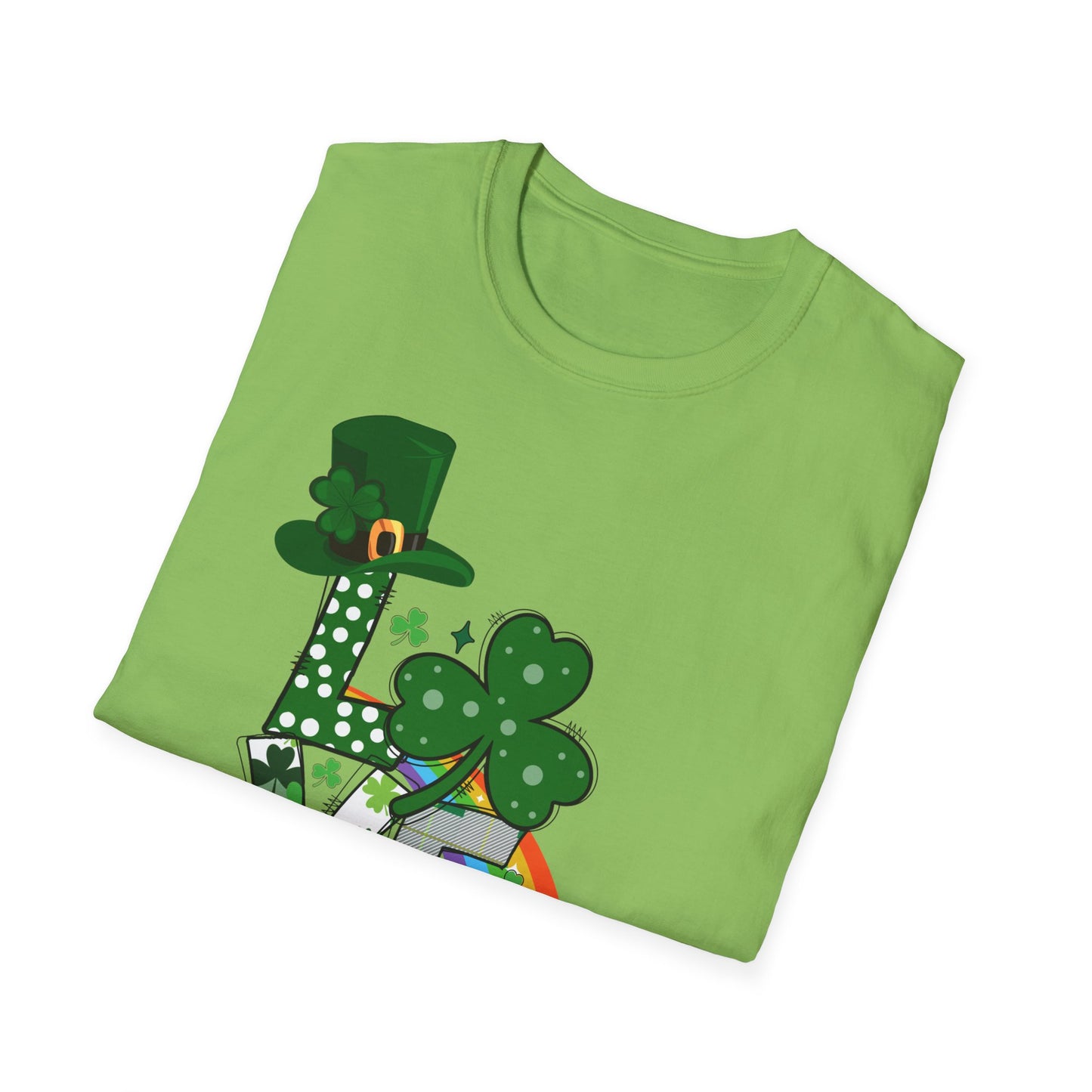 Festive St. Patrick’s Day LOVE T-Shirt – Lucky Shamrock & Pot of Gold Design 🍀🌈