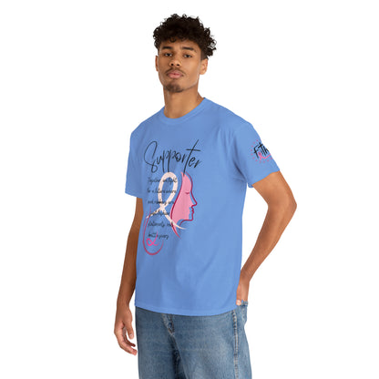 Breast Cancer supporter Unisex Heavy Cotton Tee