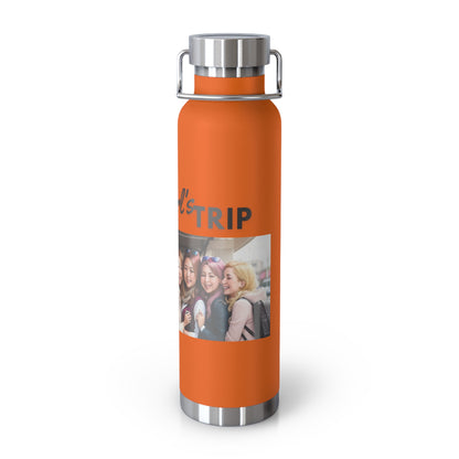 "Girl's Trip" Copper Vacuum Insulated Bottle, 22oz