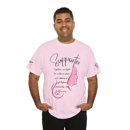 Breast Cancer supporter Unisex Heavy Cotton Tee