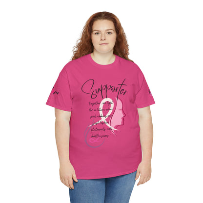 Breast Cancer supporter Unisex Heavy Cotton Tee