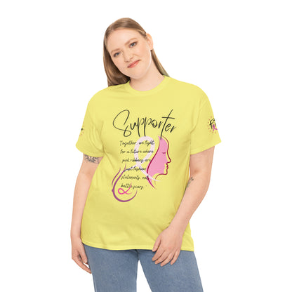 Breast Cancer supporter Unisex Heavy Cotton Tee