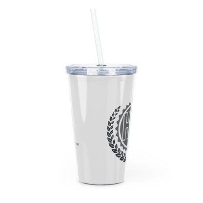 HR: Plastic Tumbler with Straw