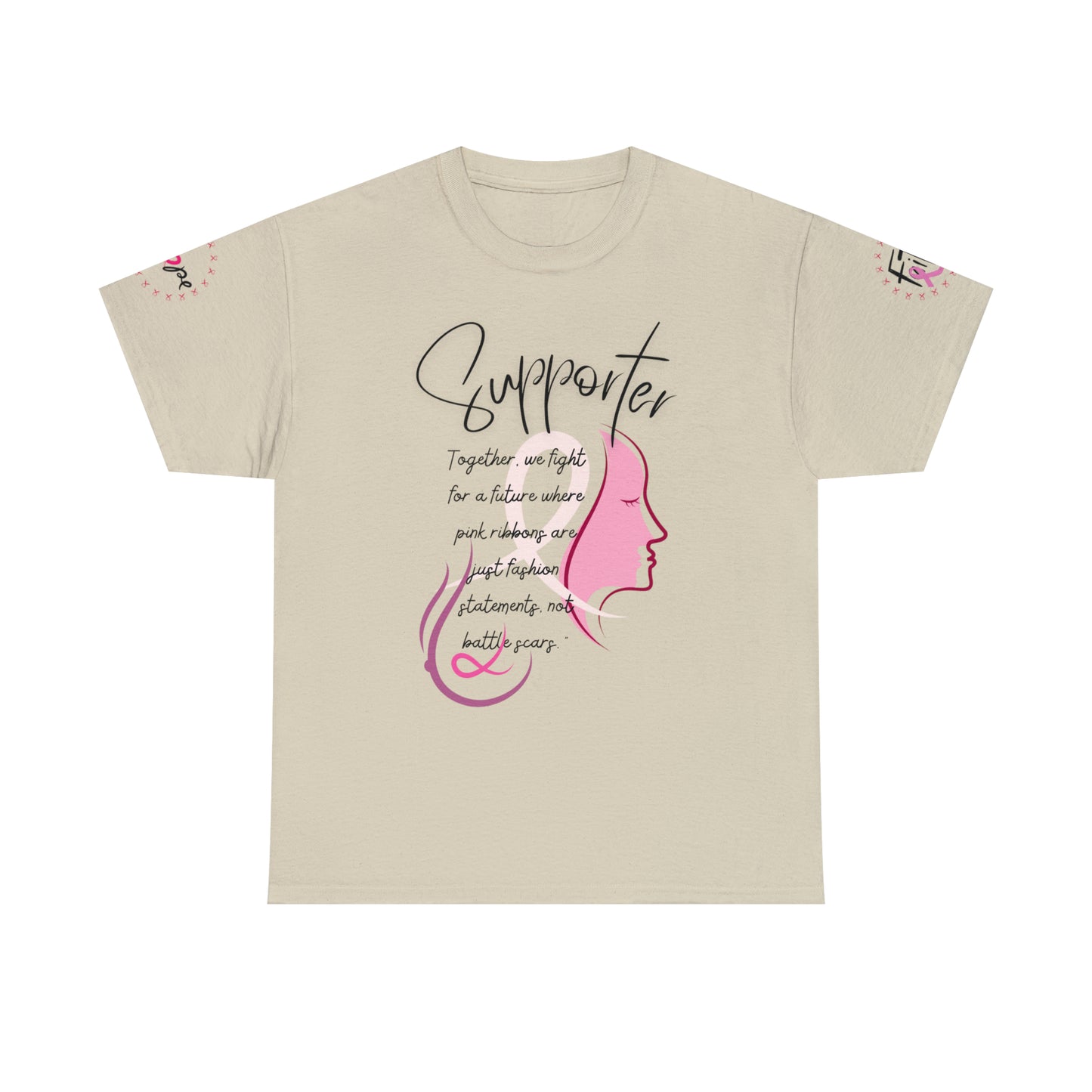 Breast Cancer supporter Unisex Heavy Cotton Tee