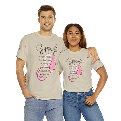 Breast Cancer supporter Unisex Heavy Cotton Tee