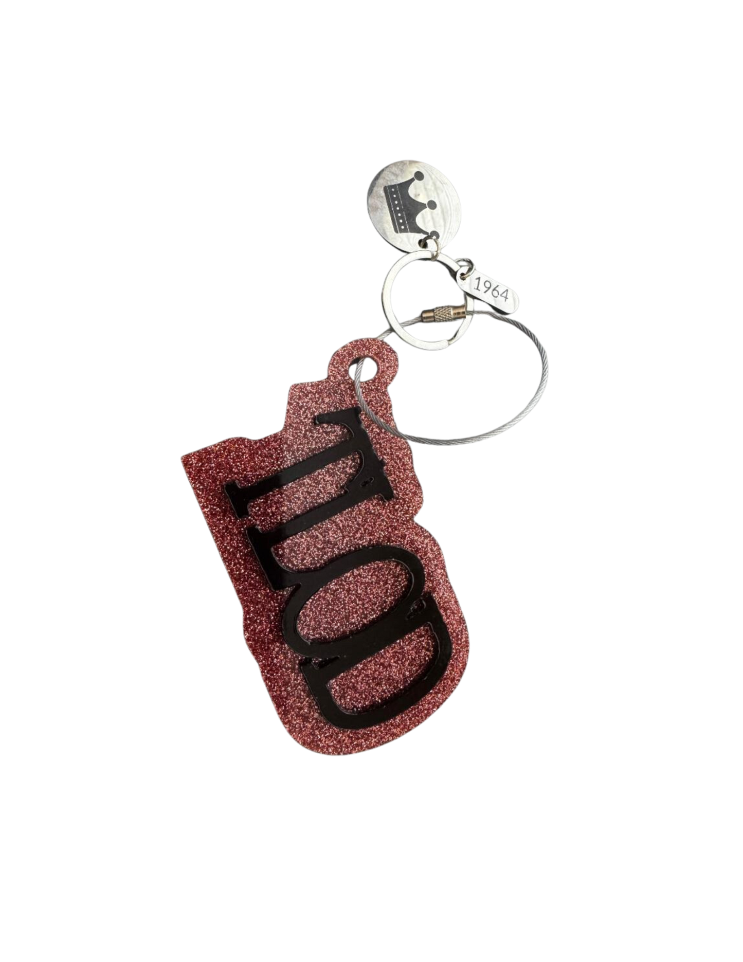 TLOD Keychain & Luggage Tag – Custom Glitter Acrylic Gift