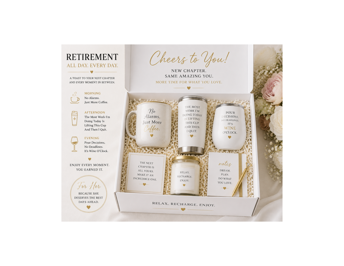 Retirement All Day, Every Day Gift Box – For Her