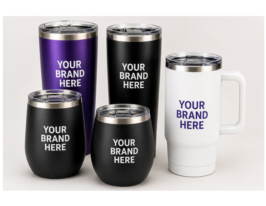 Promotional drinkware for trade shows and conferences