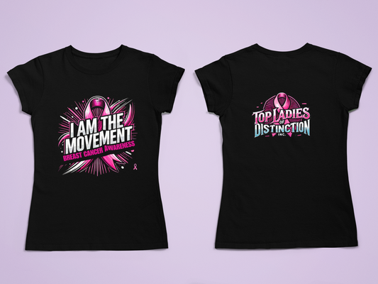 I am the Movement Breast Cancer Awareness ShirtUnisex Heavy Cotton Tee