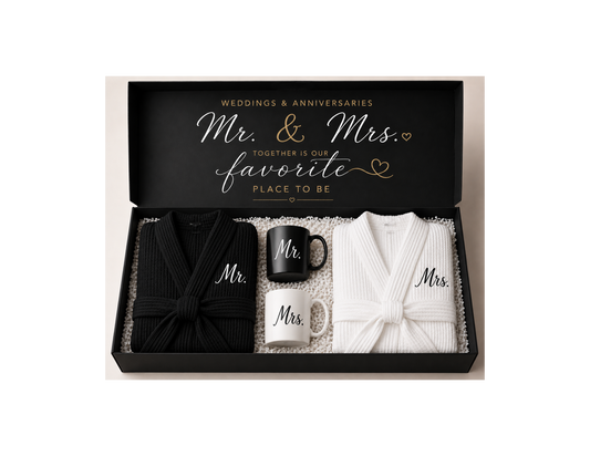 Mr & Mrs "Together is our favorite Place to be" gift box