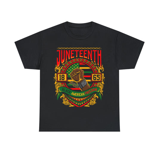 Men Juneteeth Heavy Cotton Tee